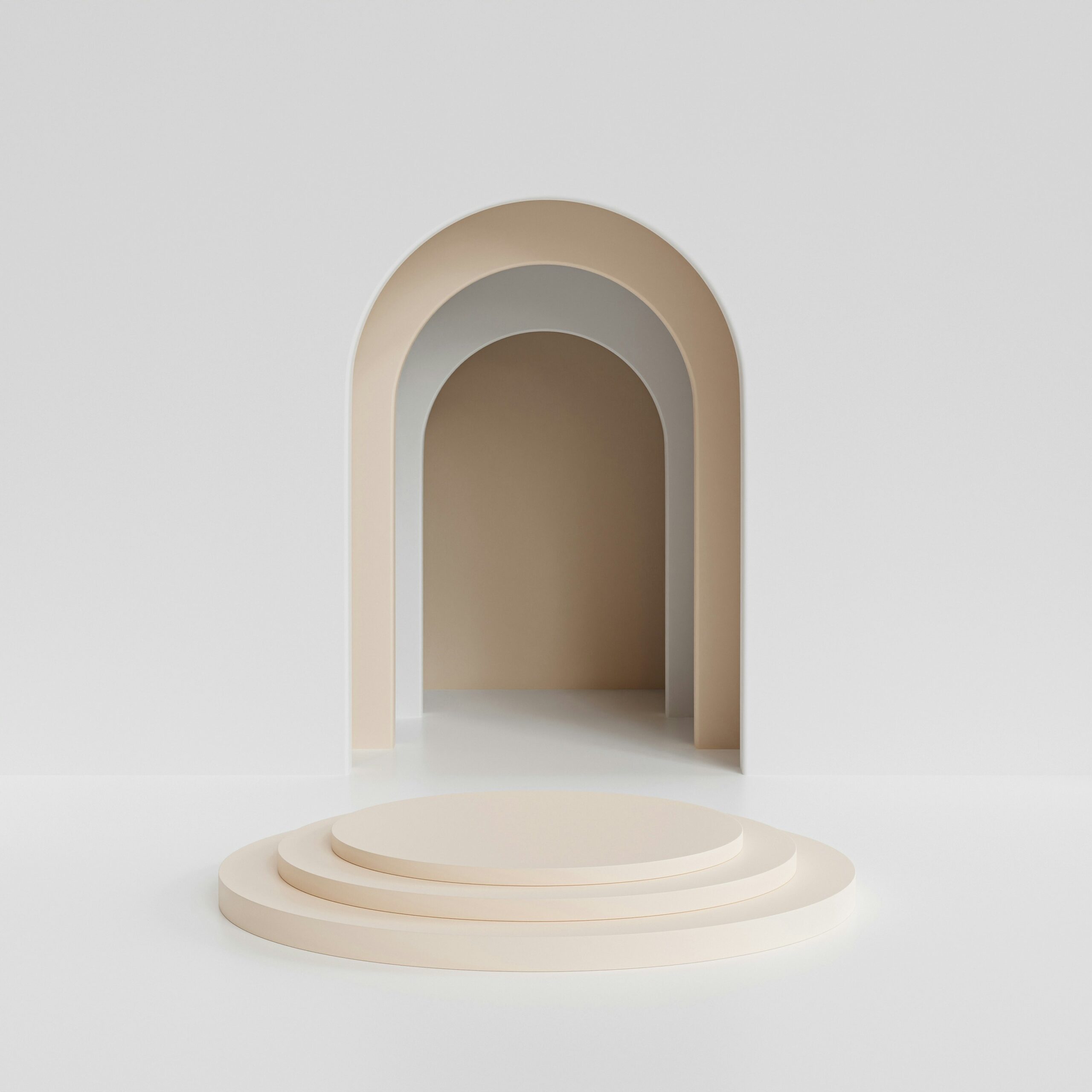 Image shows a series of steps and doorwarys representing wellbeing choices.