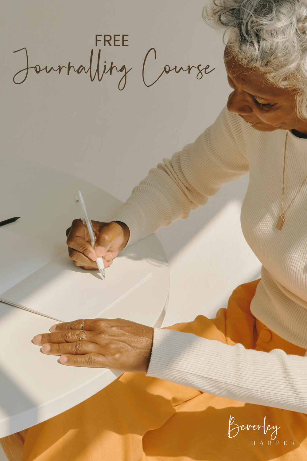 Free Journaling Course with Beverley Harper - Psychological Health Navigator